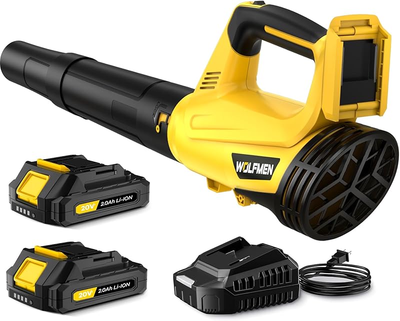 WOLFMEN Electric Cordless Batteries Lightweight Cleaning Yellow